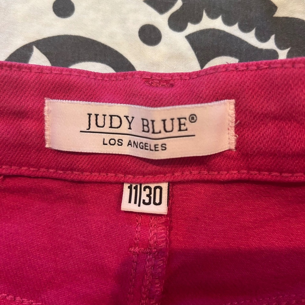Judy Blue Raspberry Pink Skinny Jeans - Picture 4 of 10